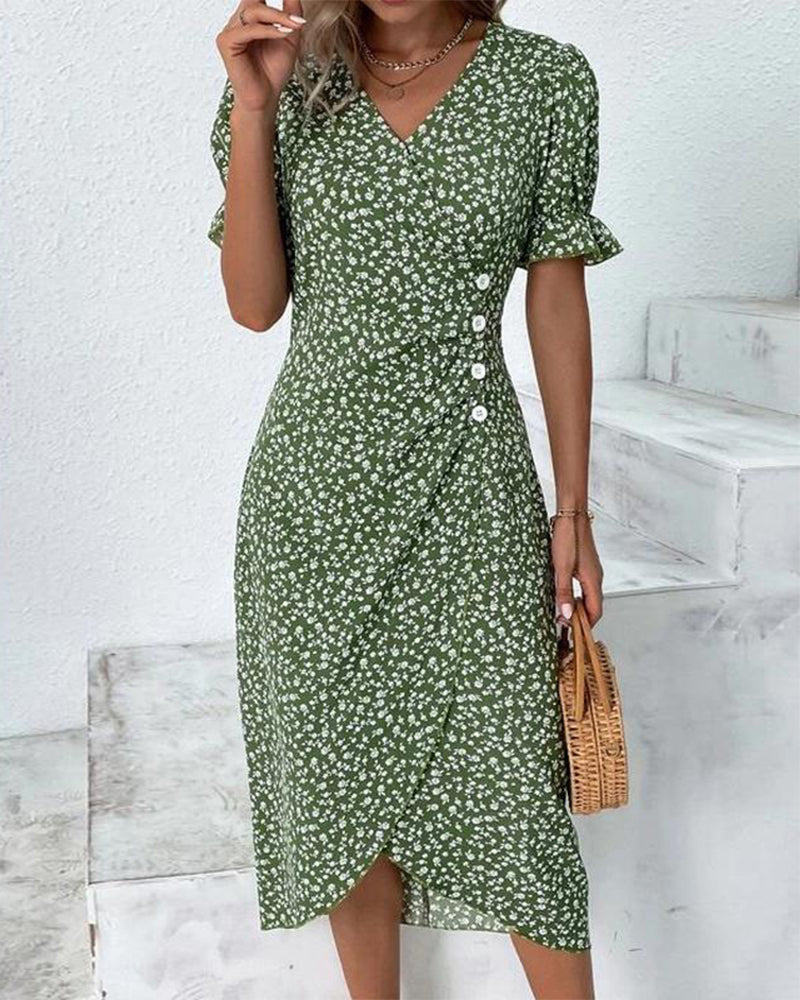 Adèle™ | Robe à imprimé floral inspirée du printemps