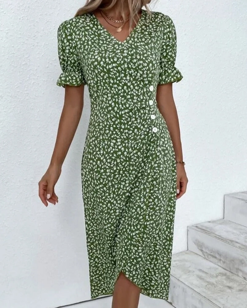 Adèle™ | Robe à imprimé floral inspirée du printemps