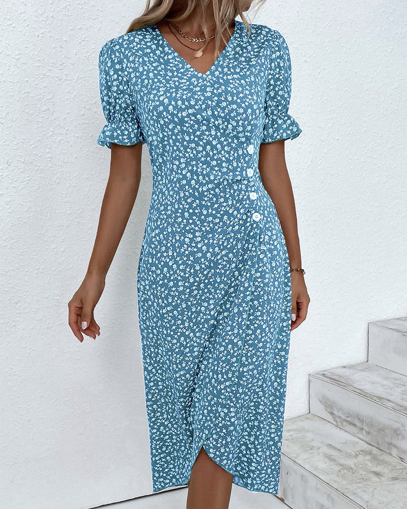 Adèle™ | Robe à imprimé floral inspirée du printemps