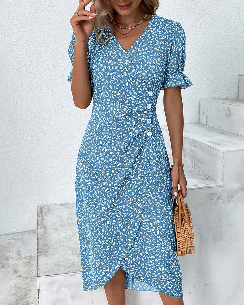 Adèle™ | Robe à imprimé floral inspirée du printemps
