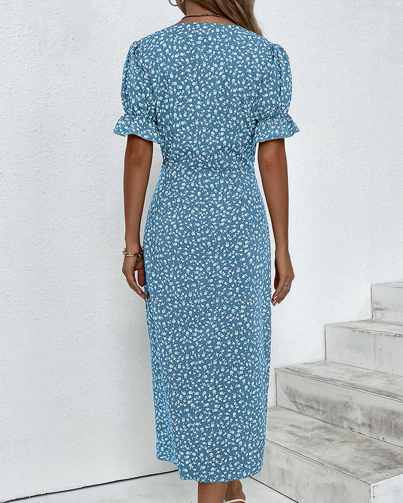 Adèle™ | Robe à imprimé floral inspirée du printemps