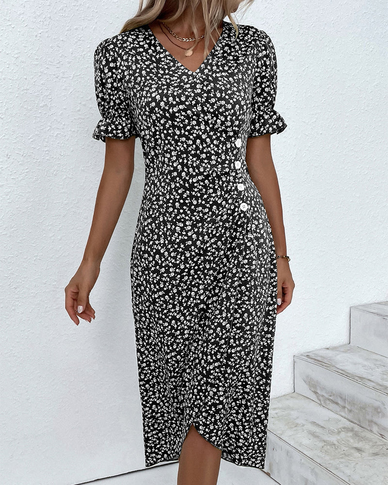 Adèle™ | Robe à imprimé floral inspirée du printemps