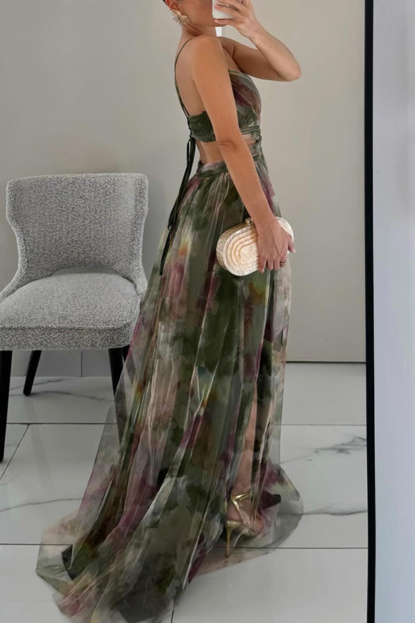 Noélie™ | Magnifique maxi-robe à imprimé floral