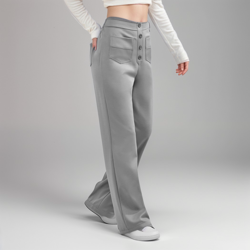 Elsa | Pantalon élastique taille haute | 1+1 GRATUIT