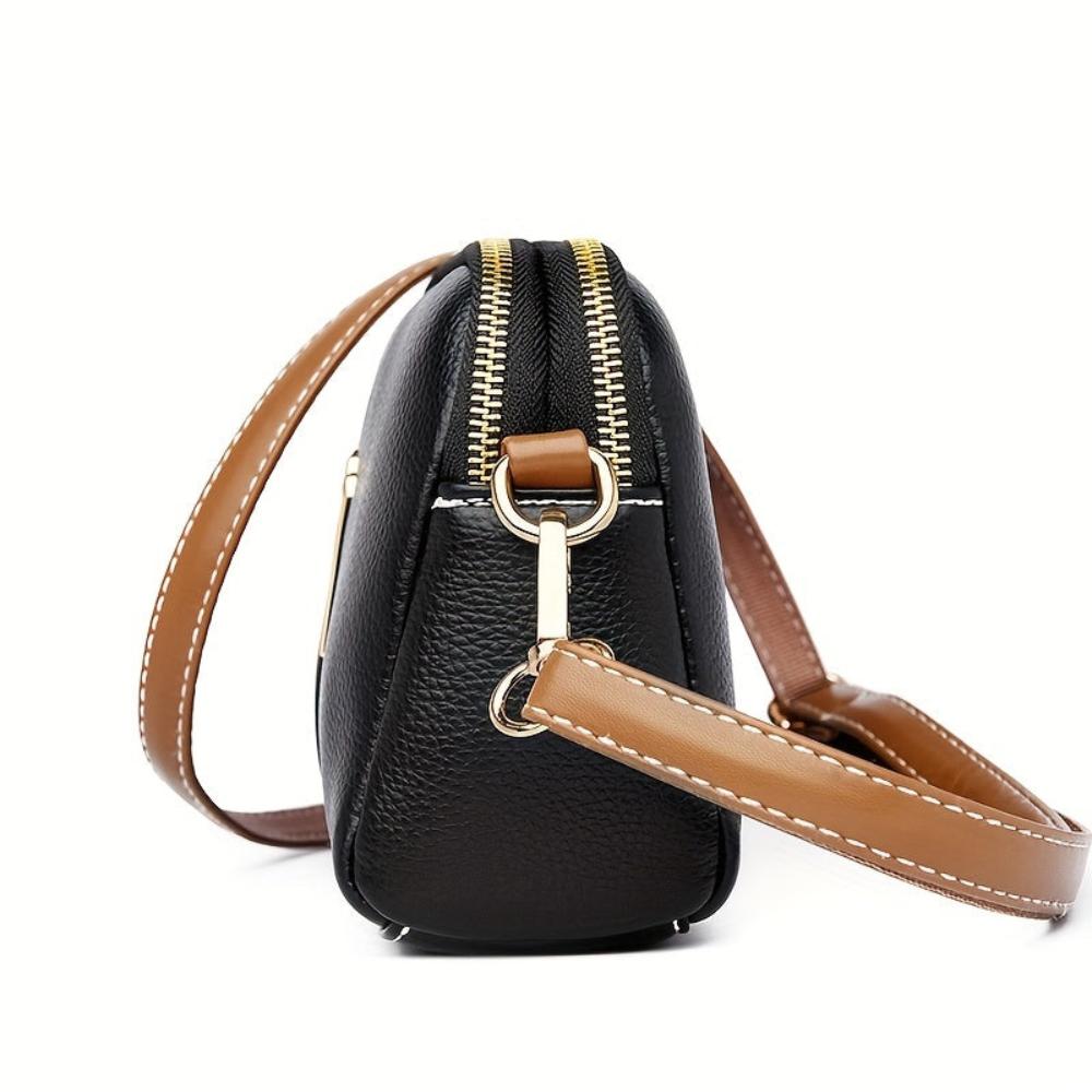 Mila | Sac à bandoulière avec texture lychee