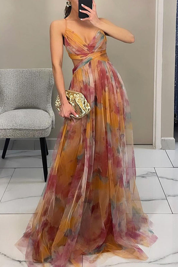 Noélie™ | Magnifique maxi-robe à imprimé floral