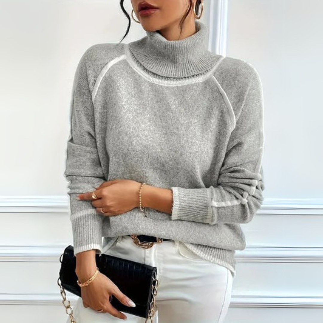Aurora | Casual trøje med rullekrave