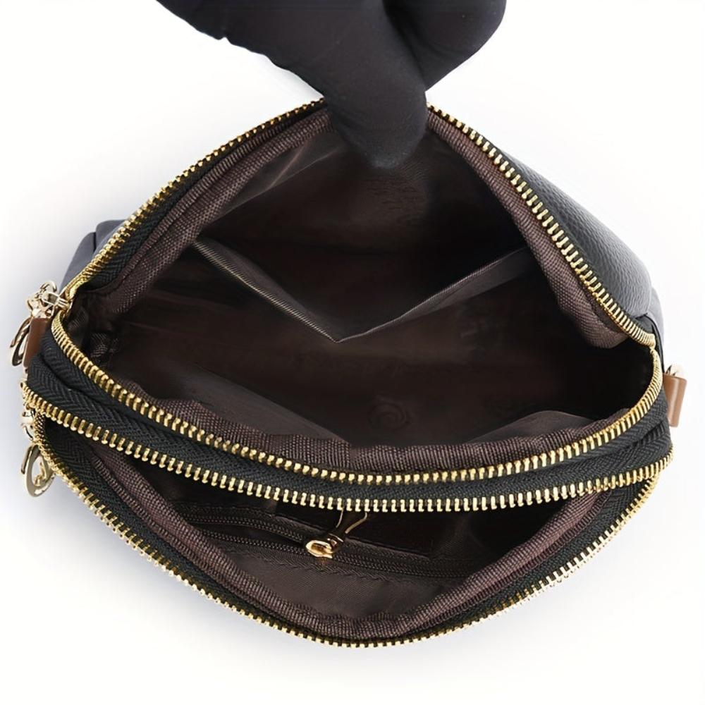 Mila | Sac à bandoulière avec texture lychee