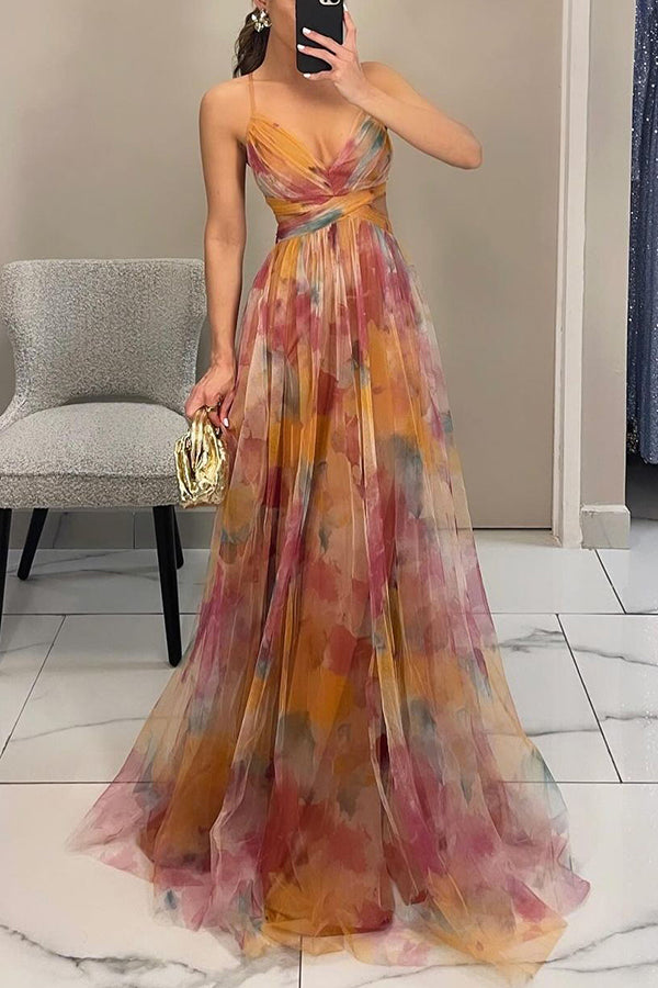 Noélie™ | Magnifique maxi-robe à imprimé floral