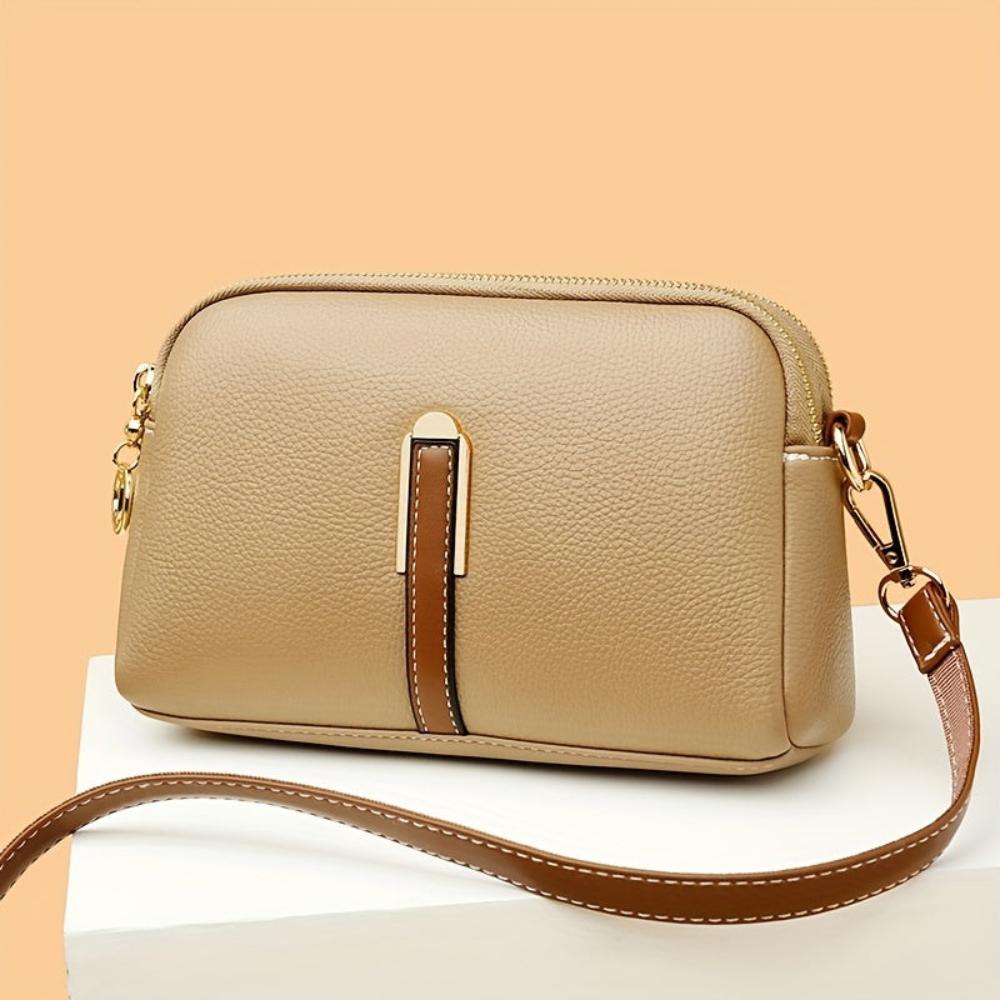 Mila | Sac à bandoulière avec texture lychee