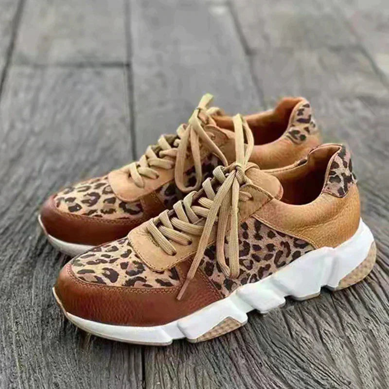 HELENE | Chaussures confortables à imprimé léopard