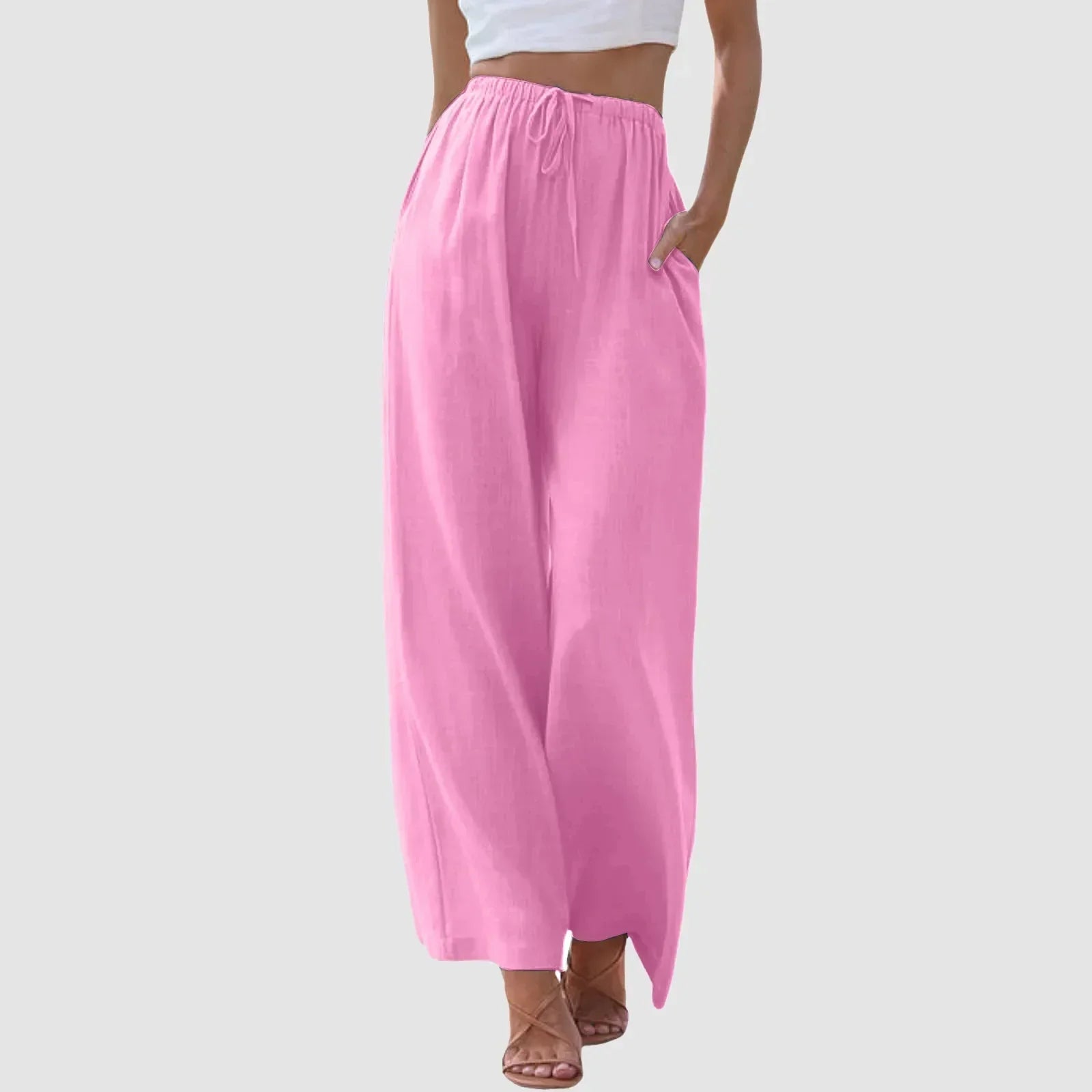 Kurei | Pantalon confort à jambe large et taille haute