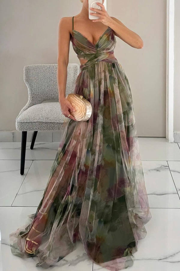 Noélie™ | Magnifique maxi-robe à imprimé floral