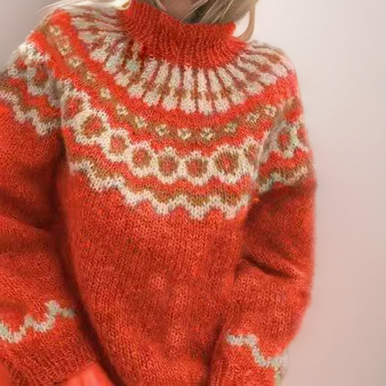 Antoinette | Pull épais et confortable à col roulé