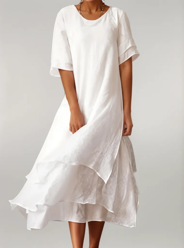 Abigail™ | Robe à décolleté en V irrégulier