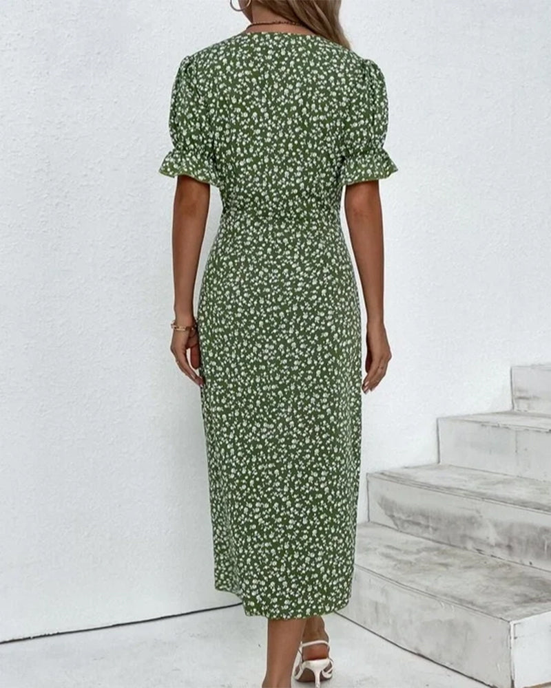 Adèle™ | Robe à imprimé floral inspirée du printemps