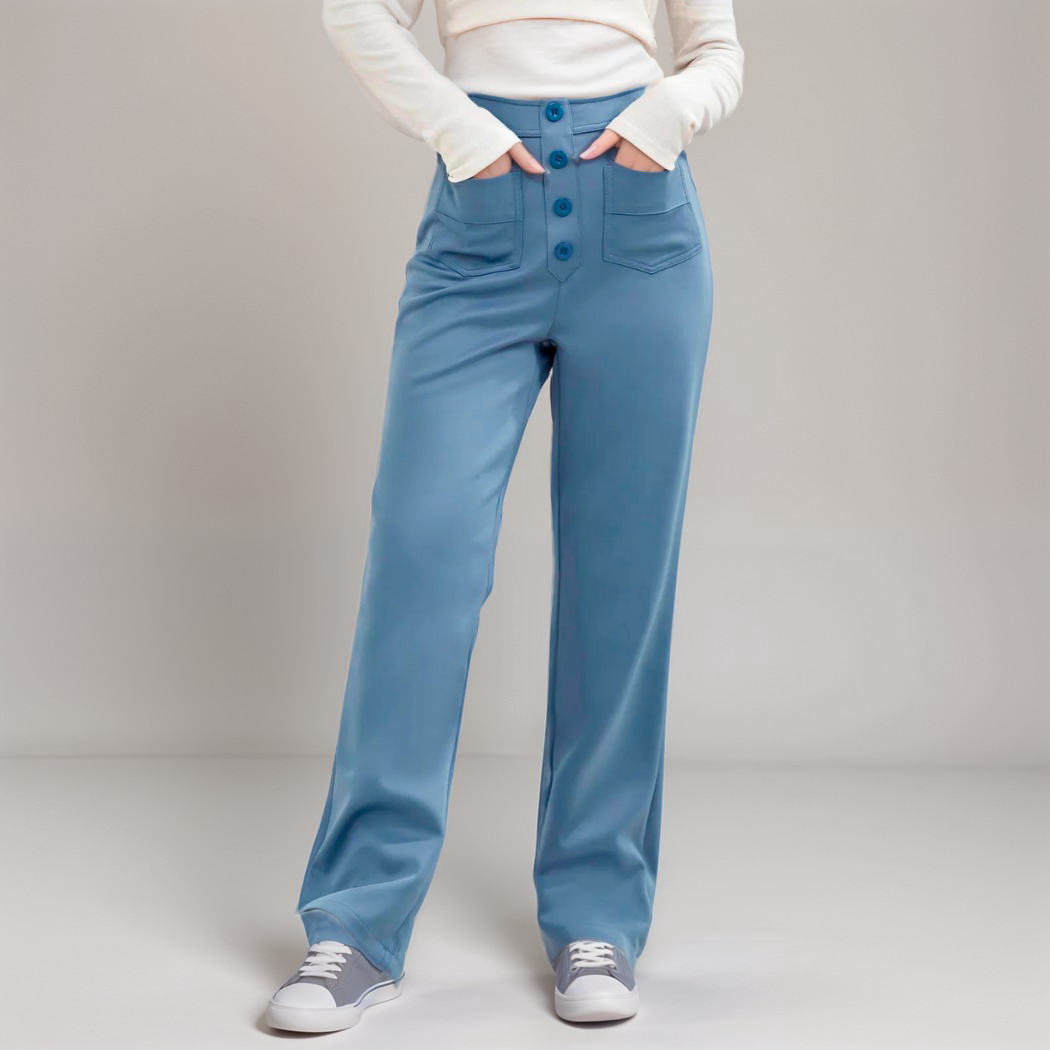 Elsa | Pantalon élastique taille haute | 1+1 GRATUIT