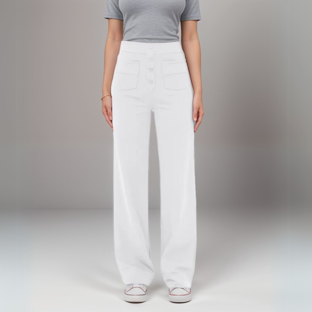Elsa | Pantalon élastique taille haute | 1+1 GRATUIT