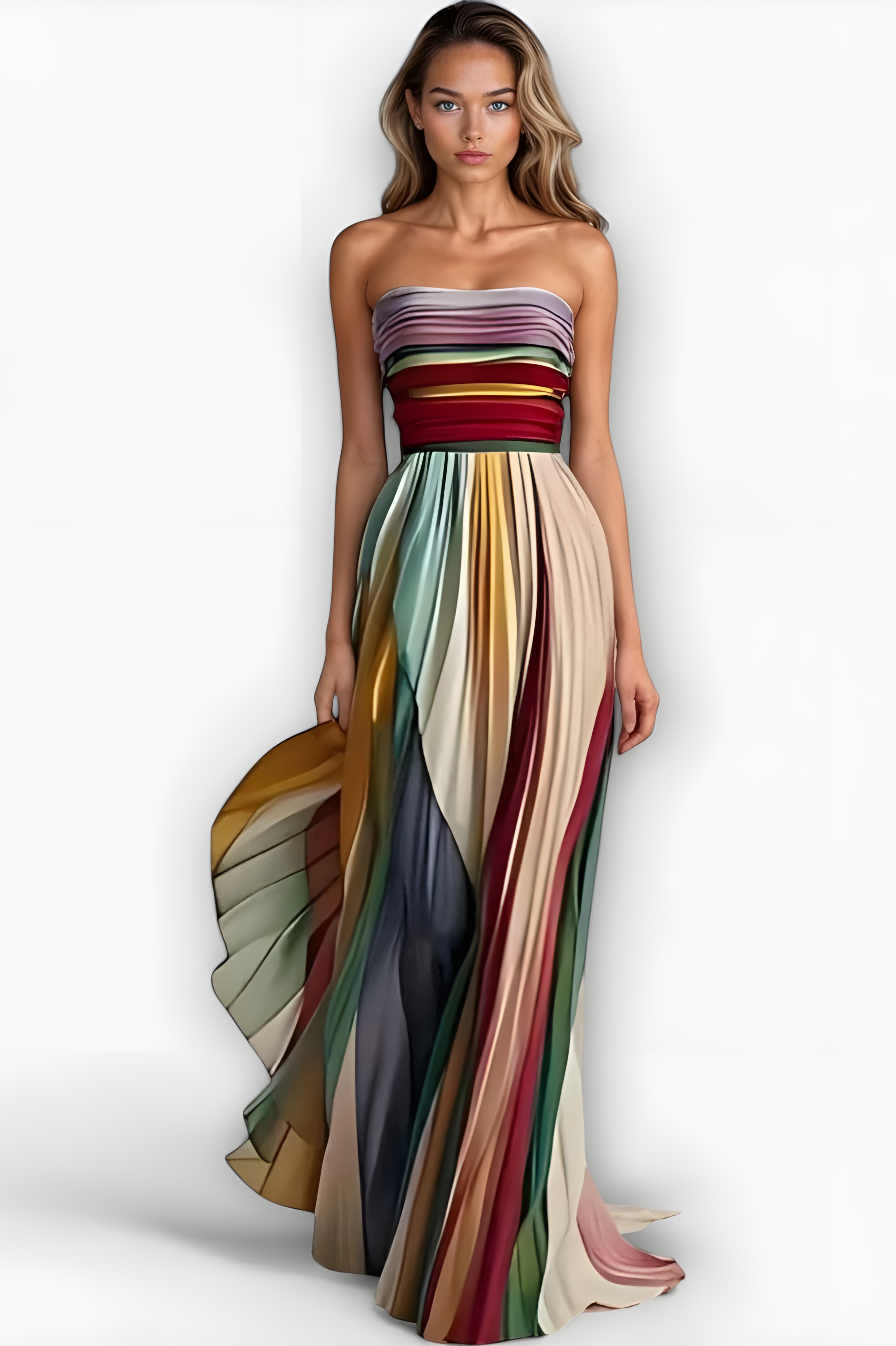 Flora | Robe sans manches colorée