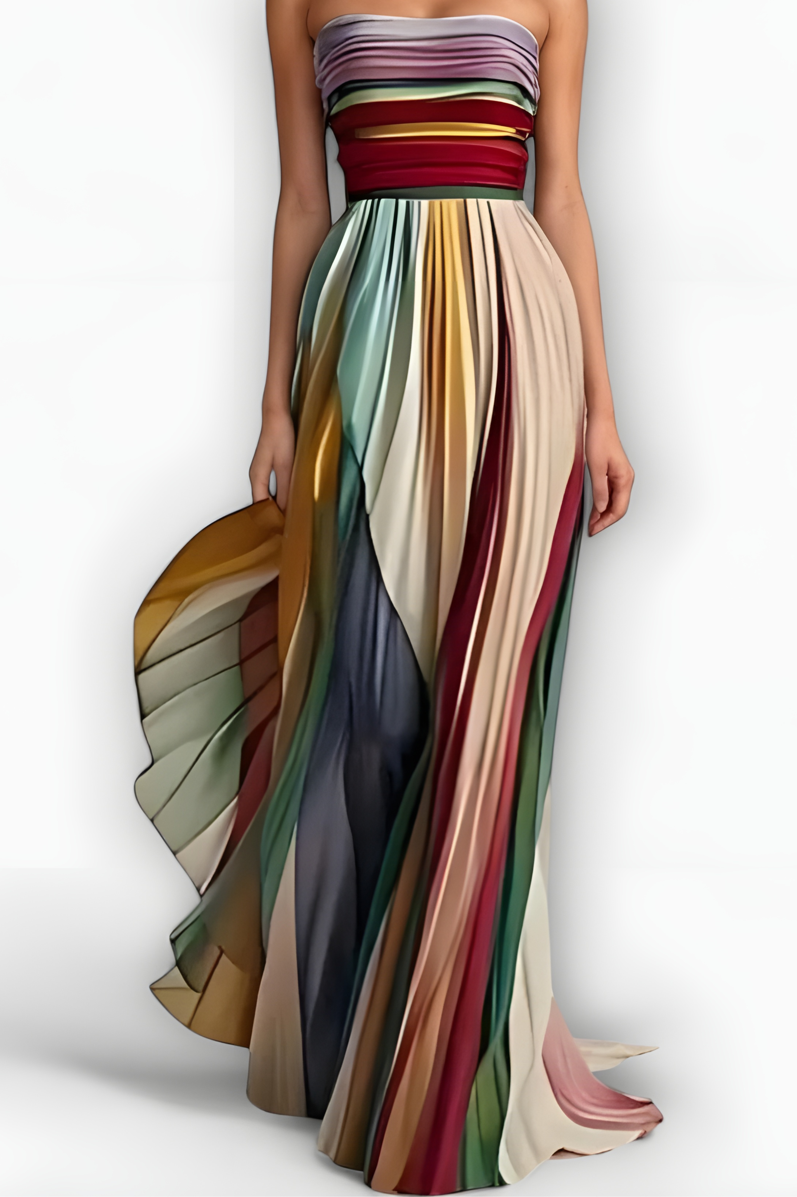Flora | Robe sans manches colorée