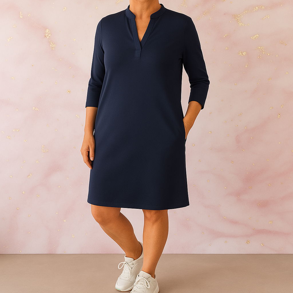 Hanne™ | Robe unie à décolleté en V