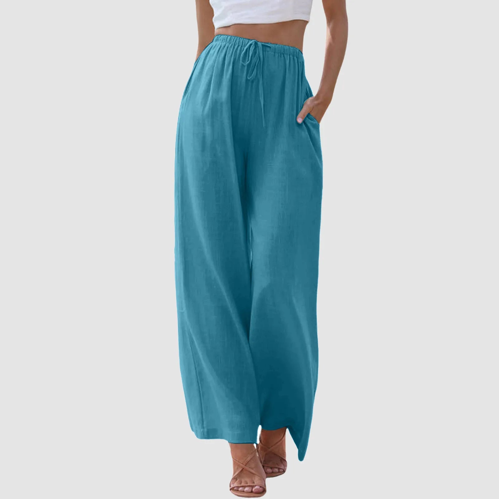 Kurei | Pantalon confort à jambe large et taille haute