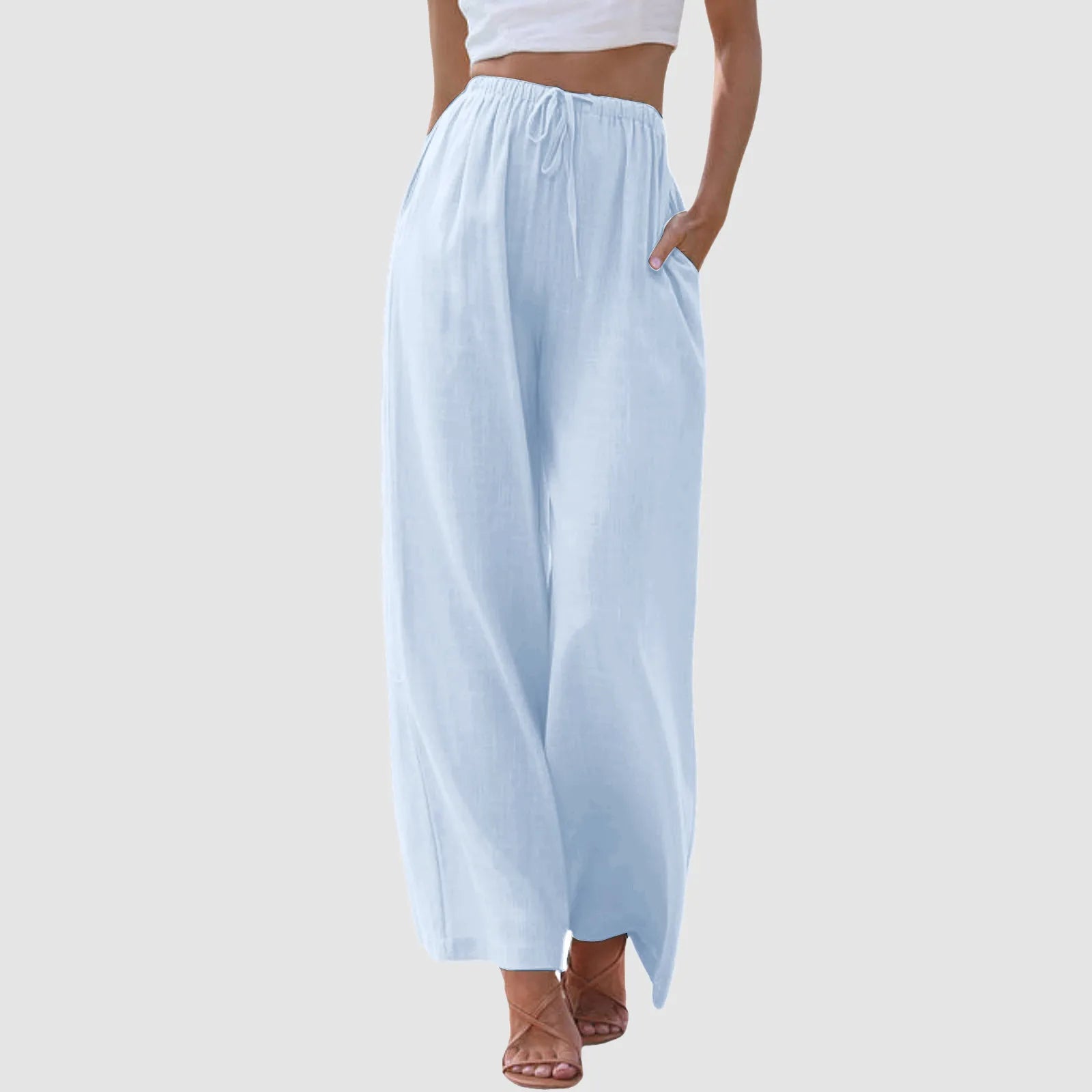 Kurei | Pantalon confort à jambe large et taille haute