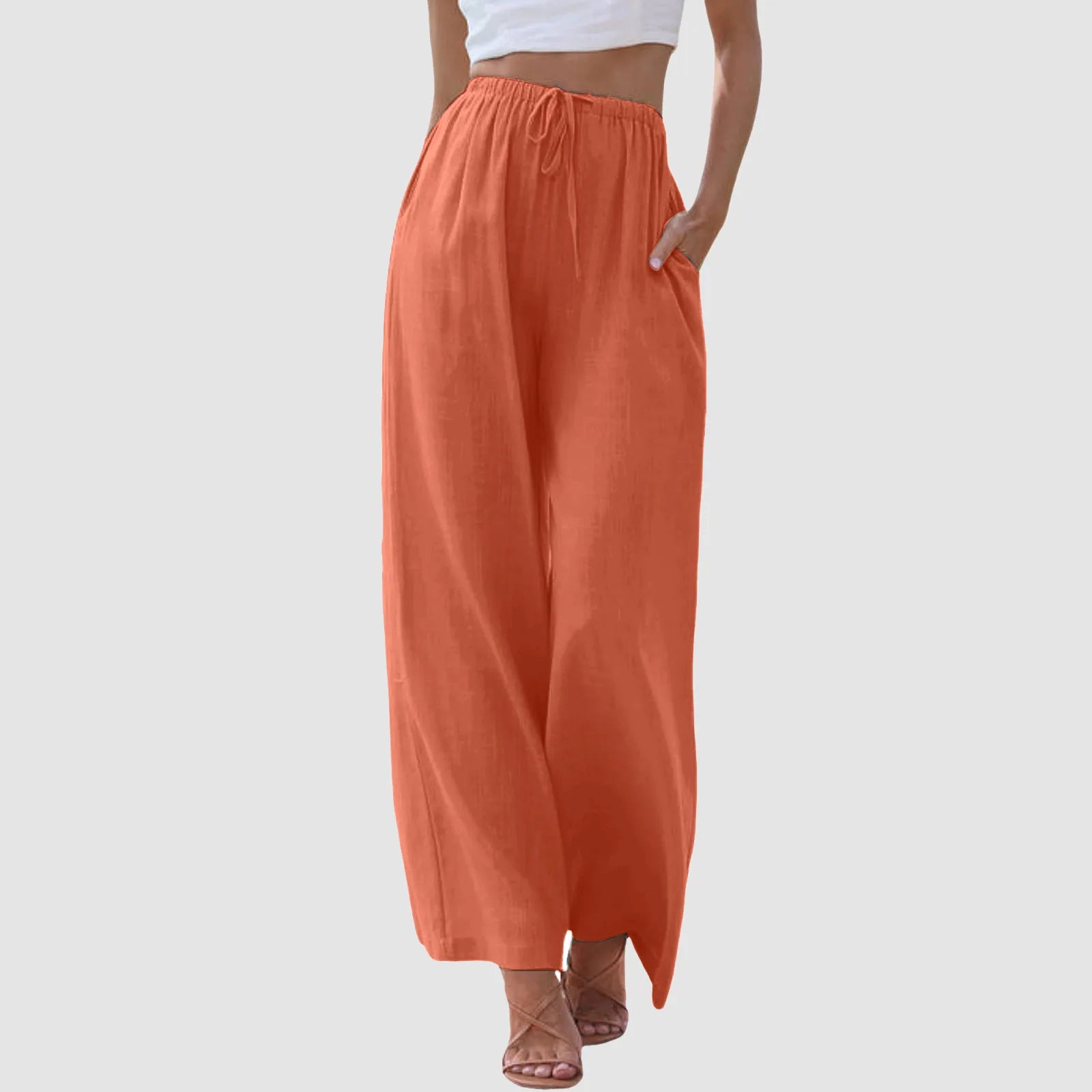 Kurei | Pantalon confort à jambe large et taille haute