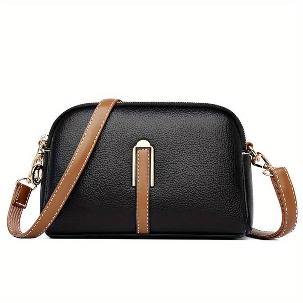 Mila | Sac à bandoulière avec texture lychee
