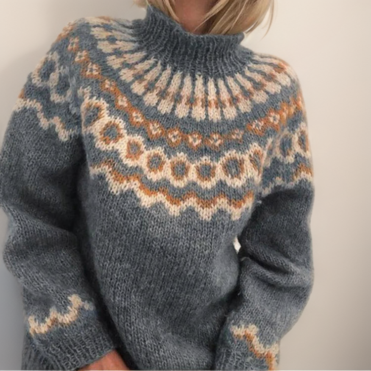Antoinette | Pull épais et confortable à col roulé