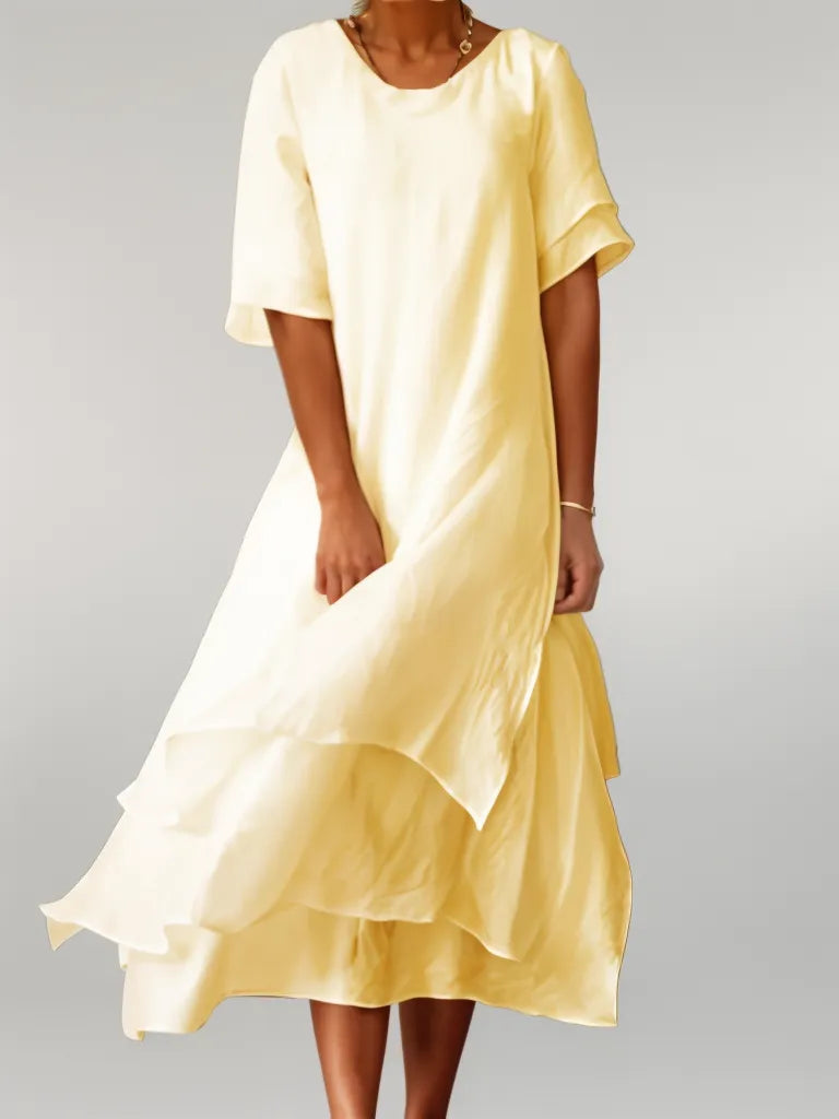 Abigail™ | Robe à décolleté en V irrégulier