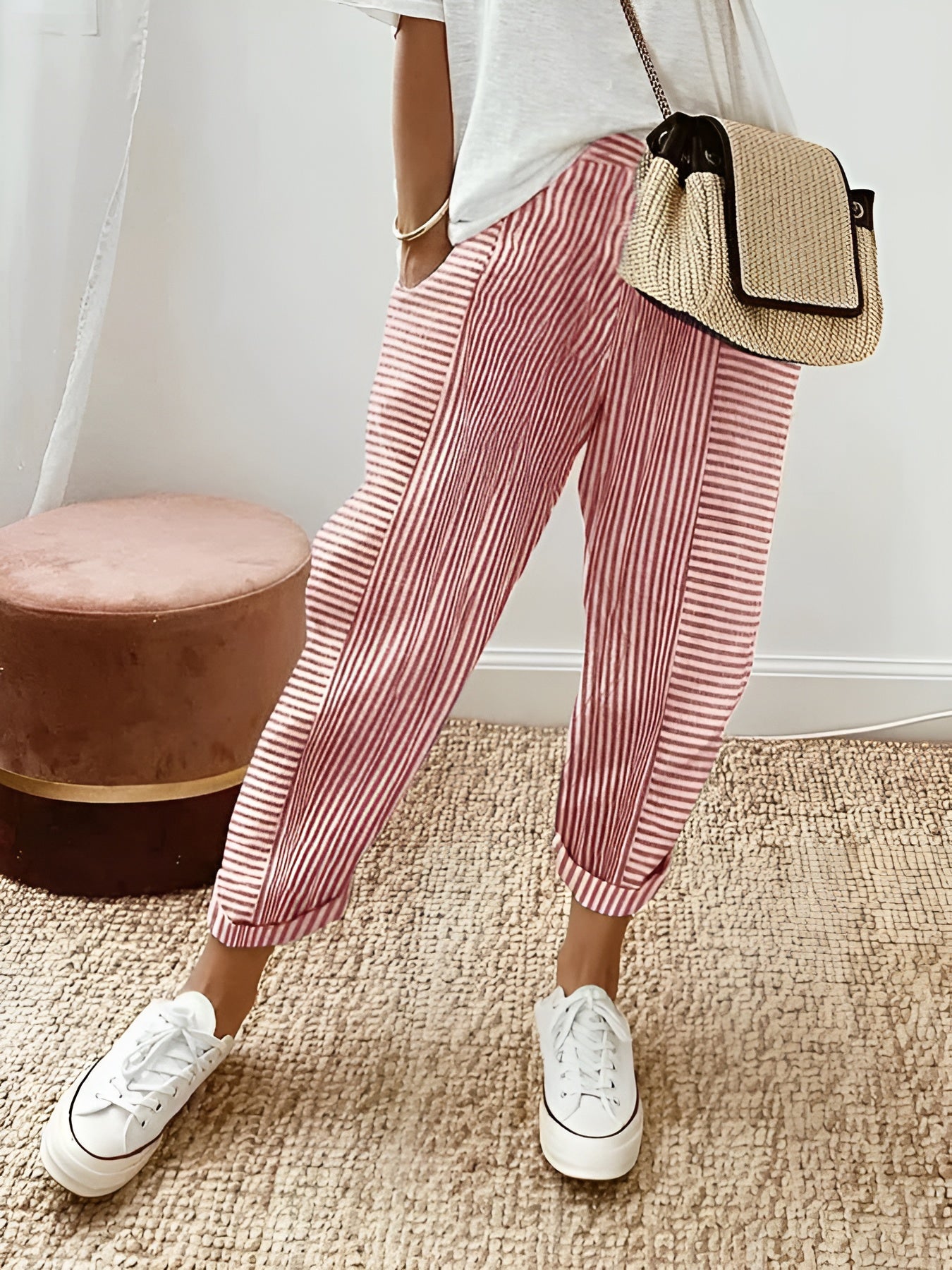 Janssen | Pantalon rayé Lore